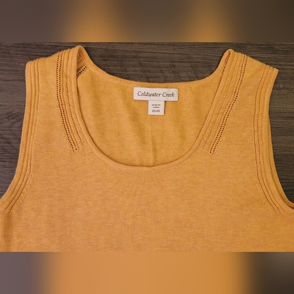 Coldwater Creek Scoopneck Sweater Shell XS - 4 - Picture 2 of 7